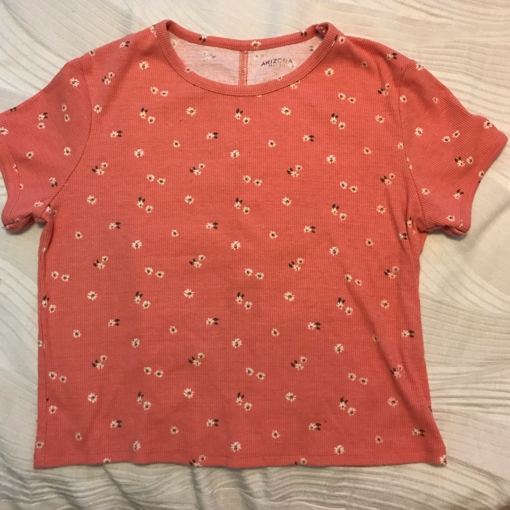 Pink Flowered Tank Top